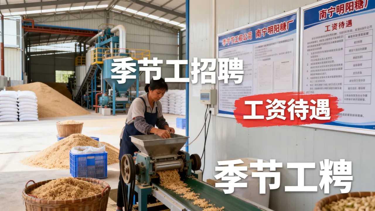 南宁明阳糖厂招聘季节工吗,明阳糖厂季节工工资待遇怎么样?-图3 南宁明阳糖厂招聘季节工吗,明阳糖厂季节工工资待遇怎么样?-图3