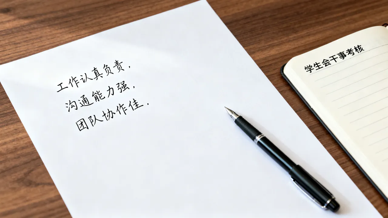 干事评价怎么写？学生会干事考核评语简短怎么写