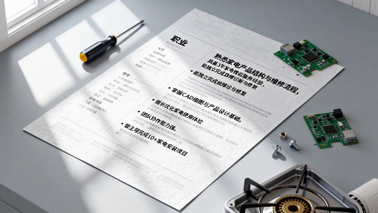 电器简历怎么写,家电行业求职简历自我评价怎么写?-图2 电器简历怎么写,家电行业求职简历自我评价怎么写?-图2