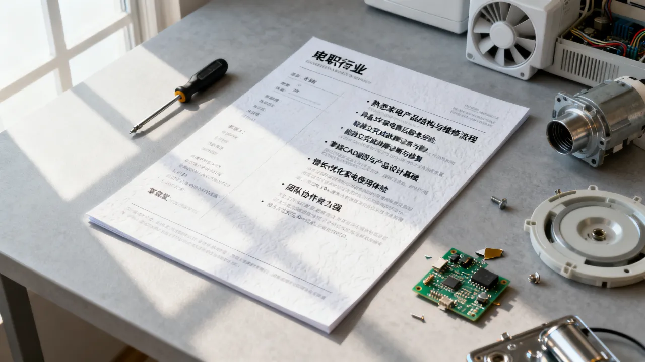 电器简历怎么写,家电行业求职简历自我评价怎么写?-图3 电器简历怎么写,家电行业求职简历自我评价怎么写?-图3