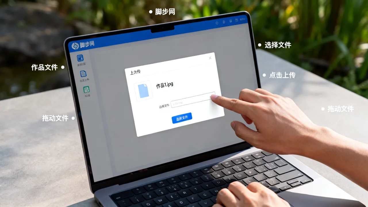 脚步网怎么上传,脚步网怎么上传作品文件?-图2 脚步网怎么上传,脚步网怎么上传作品文件?-图2