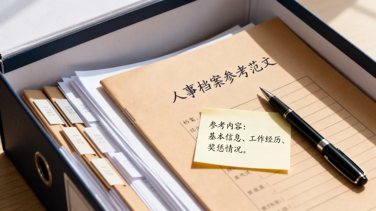 人事档案参考怎么写,人事档案参考范文模板哪里找?
