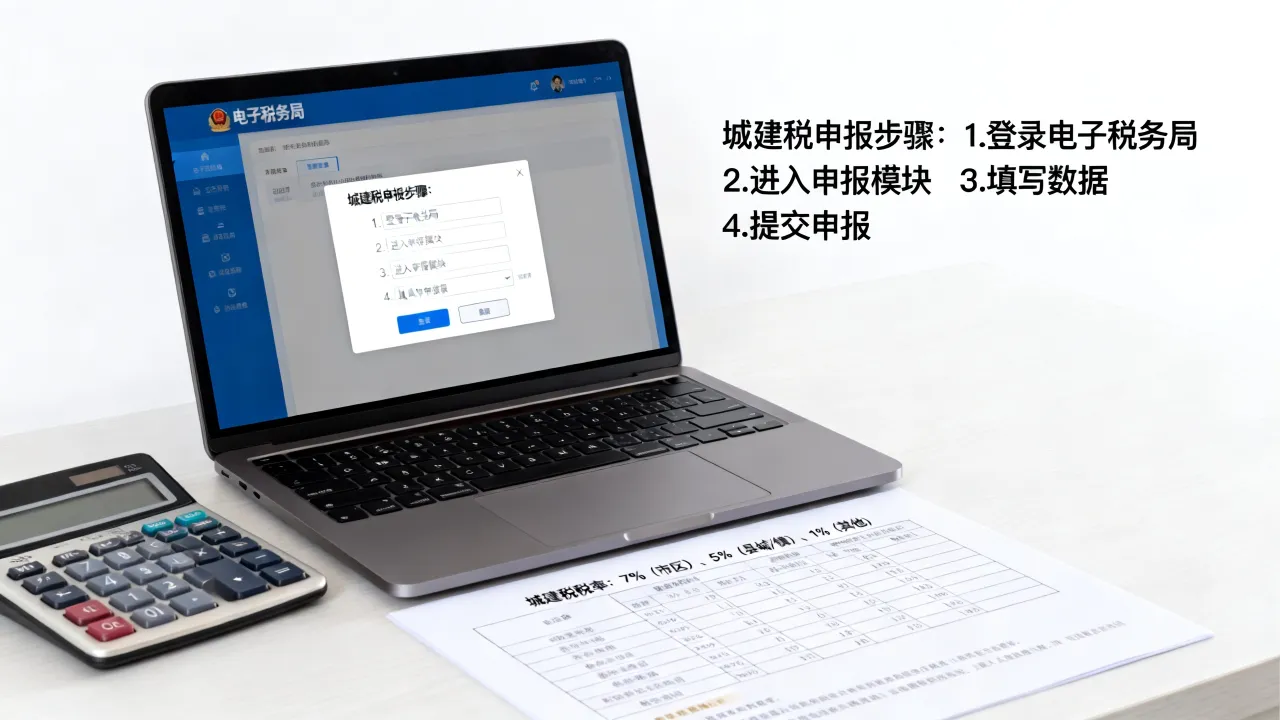 城建税如何缴纳,城建税网上申报流程详解
