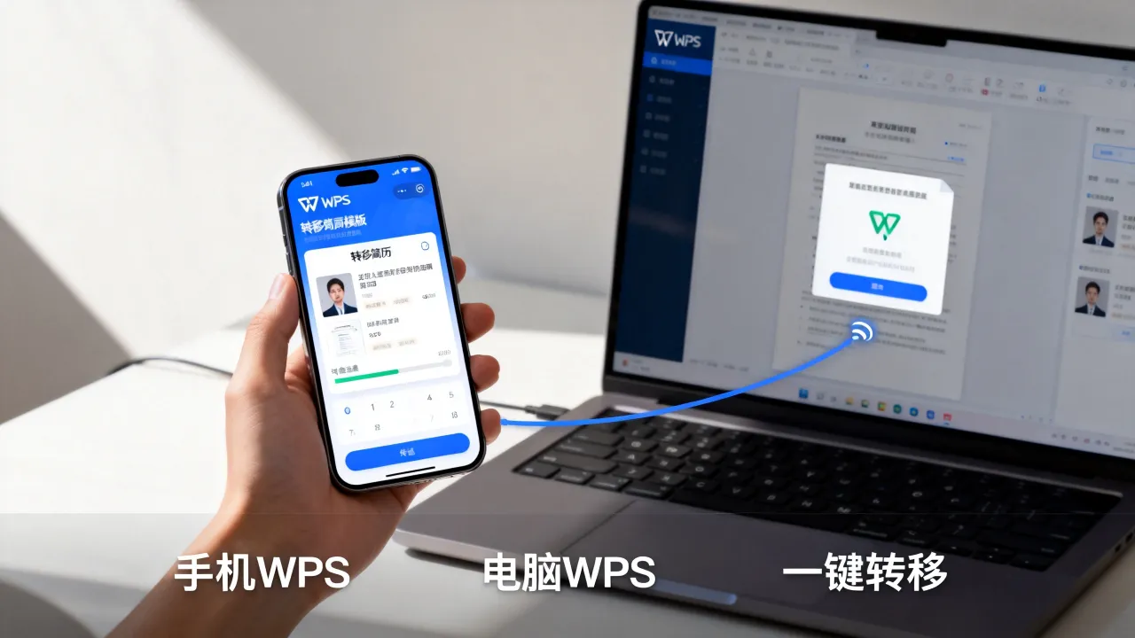 怎么移动简历模板最快,手机电脑WPS一键转移方法-图2 怎么移动简历模板最快,手机电脑WPS一键转移方法-图2