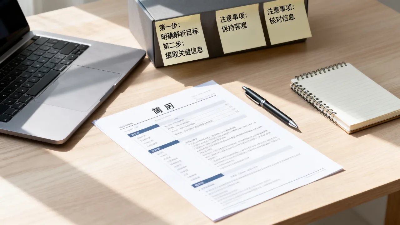 简历解析怎么写,简历解析的步骤和注意事项有哪些?