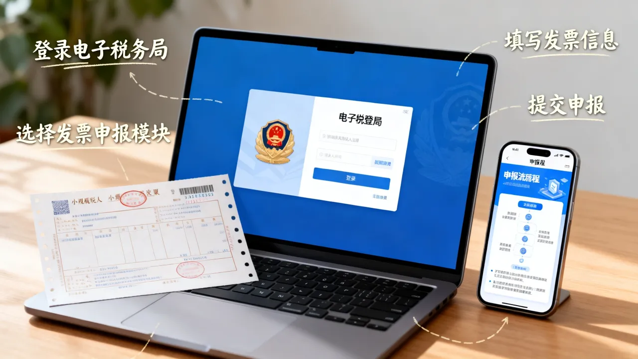 普通发票如何申报,小规模纳税人普通发票网上申报流程是什么?-图3 普通发票如何申报,小规模纳税人普通发票网上申报流程是什么?-图3