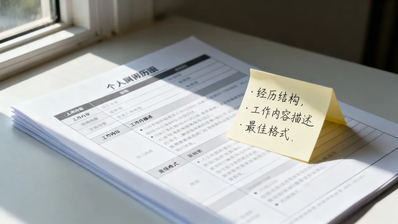 经历结构怎么写，个人履历中工作内容描述的最佳格式是什么？-图3