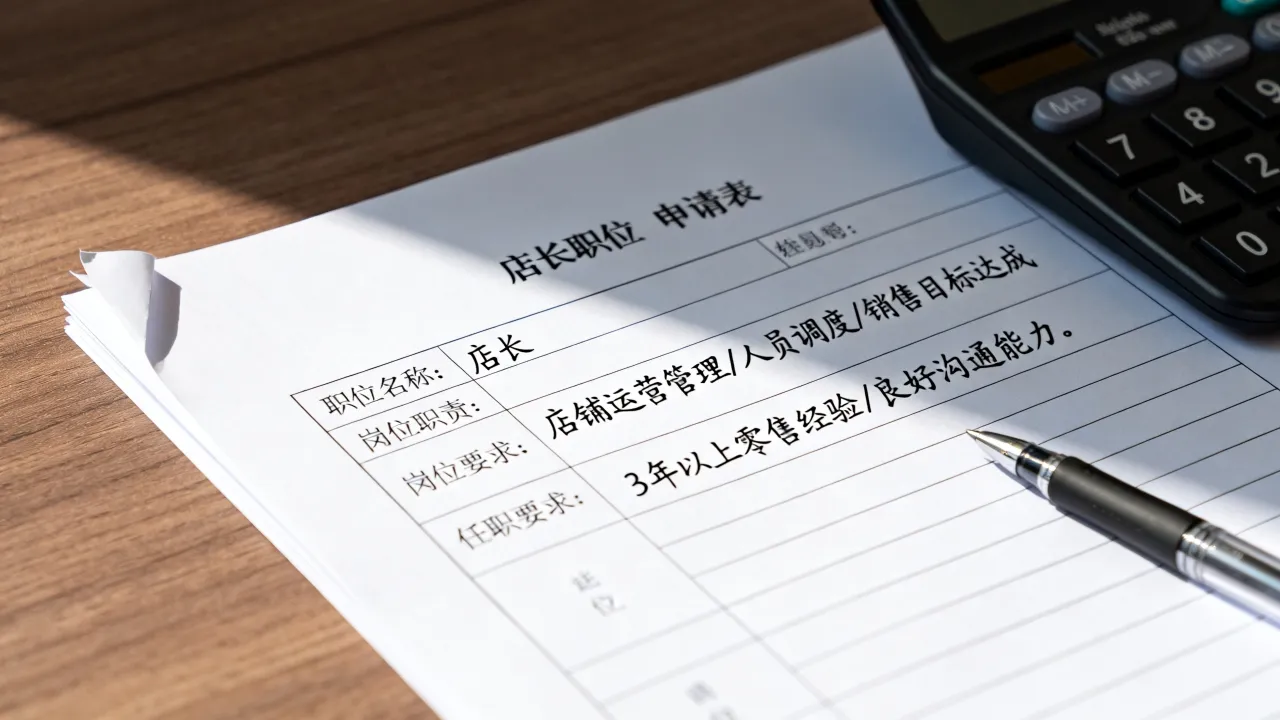 店长职位怎么填,店长职位填写什么内容最合适?