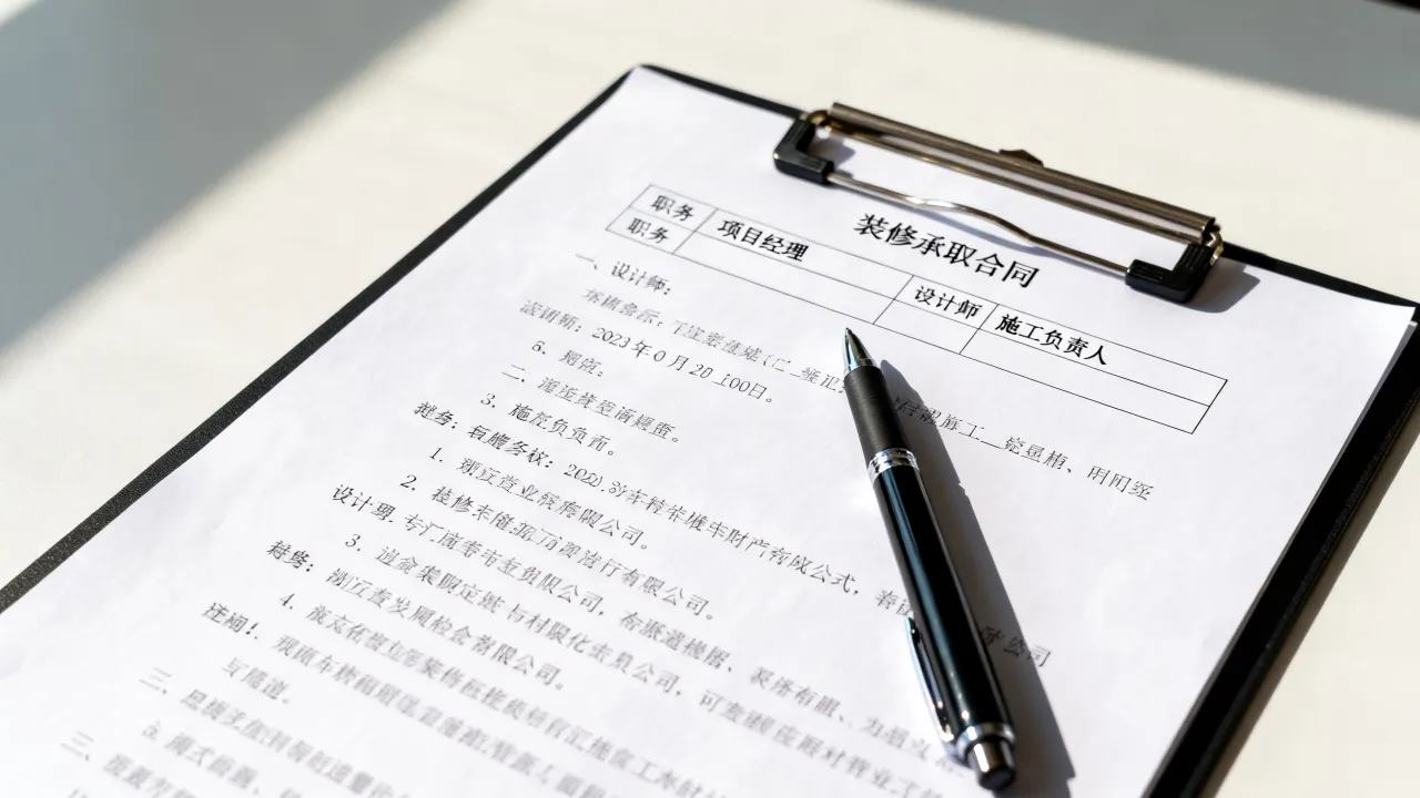 装修职务怎么填,装修承包合同职务栏怎么填写才规范
