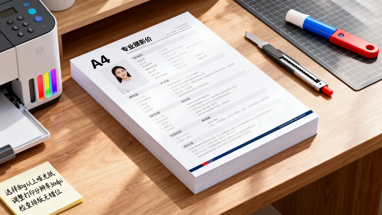 纸质简历怎么打印,有哪些打印方法和注意事项?
