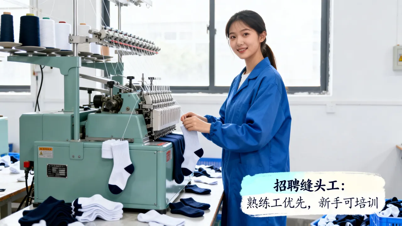 义乌袜子缝头招聘信息在哪找？新手怎么入行？-图3