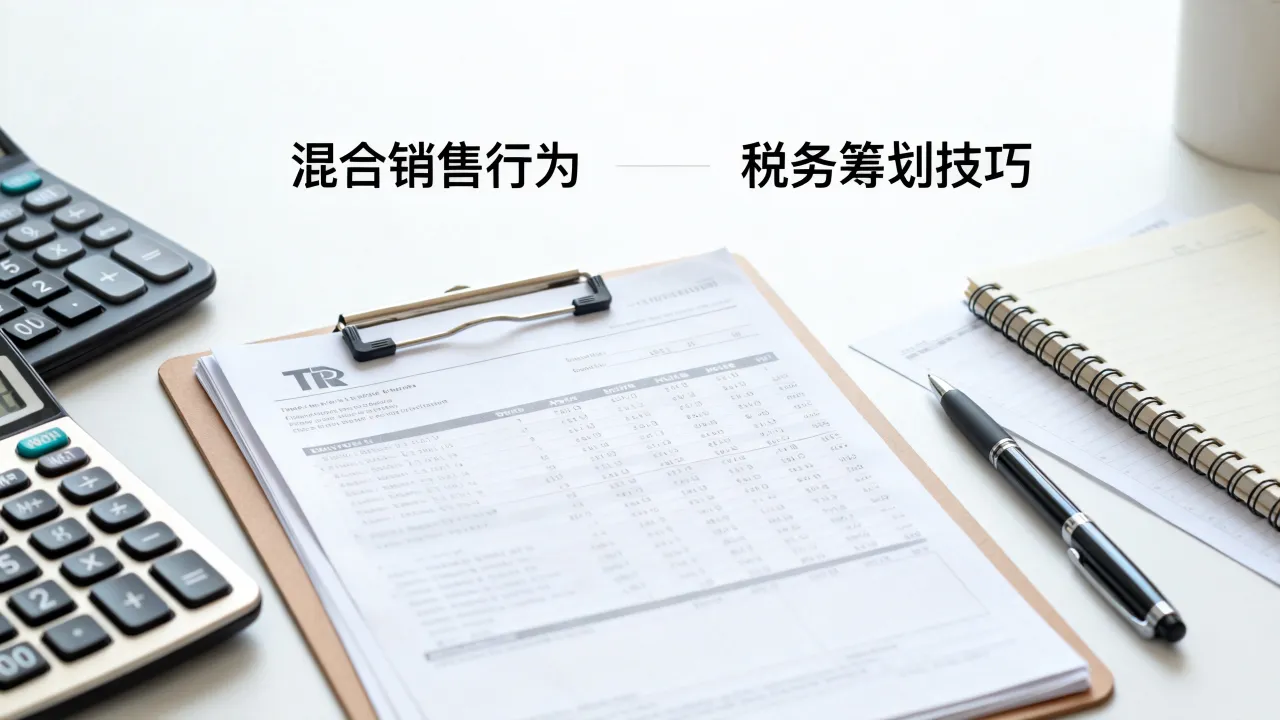 混合销售行为如何纳税?税务筹划技巧有哪些