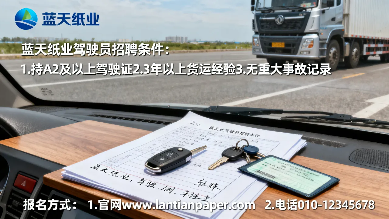 蓝天纸业驾驶员招聘条件有哪些，怎么报名？-图3
