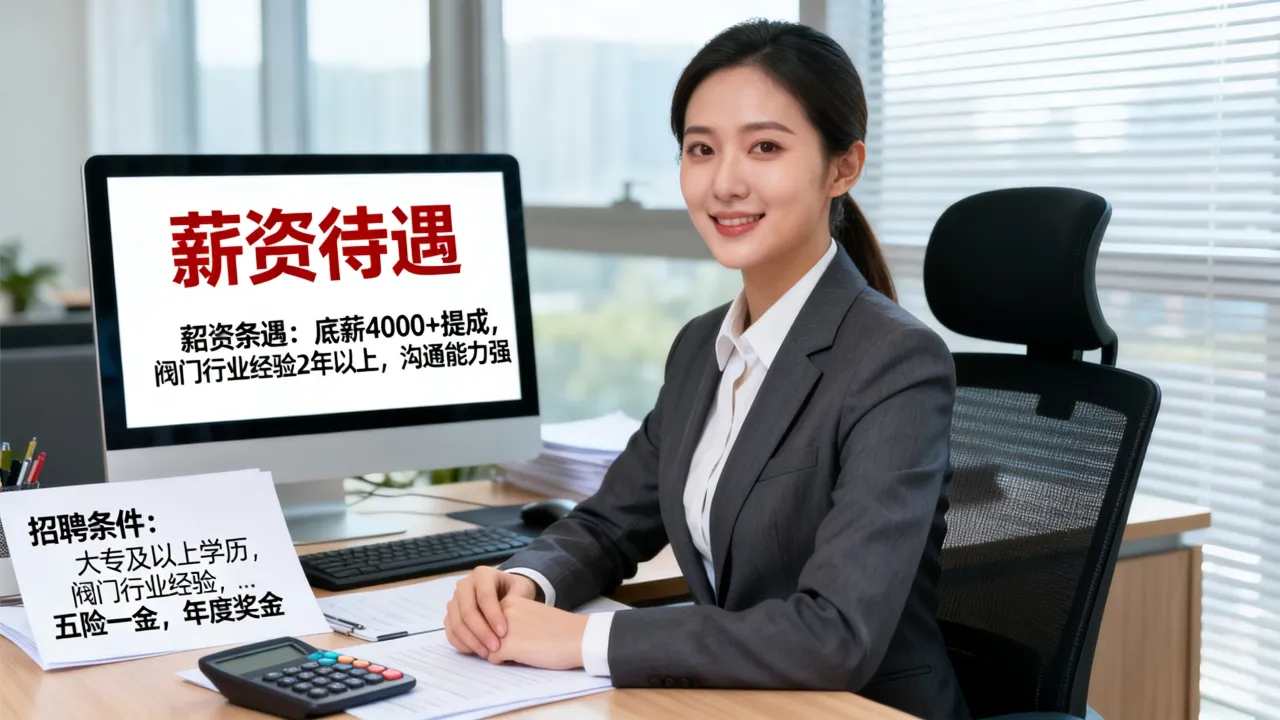 营口阀门厂业务员招聘条件是什么,薪资待遇怎么样?-图1 营口阀门厂业务员招聘条件是什么,薪资待遇怎么样?-图1