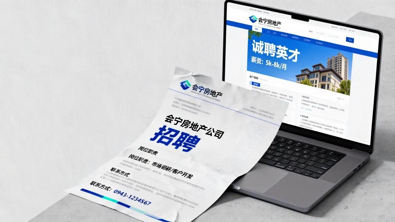 会宁房地产公司招聘靠谱吗?怎么辨别真假招聘信息