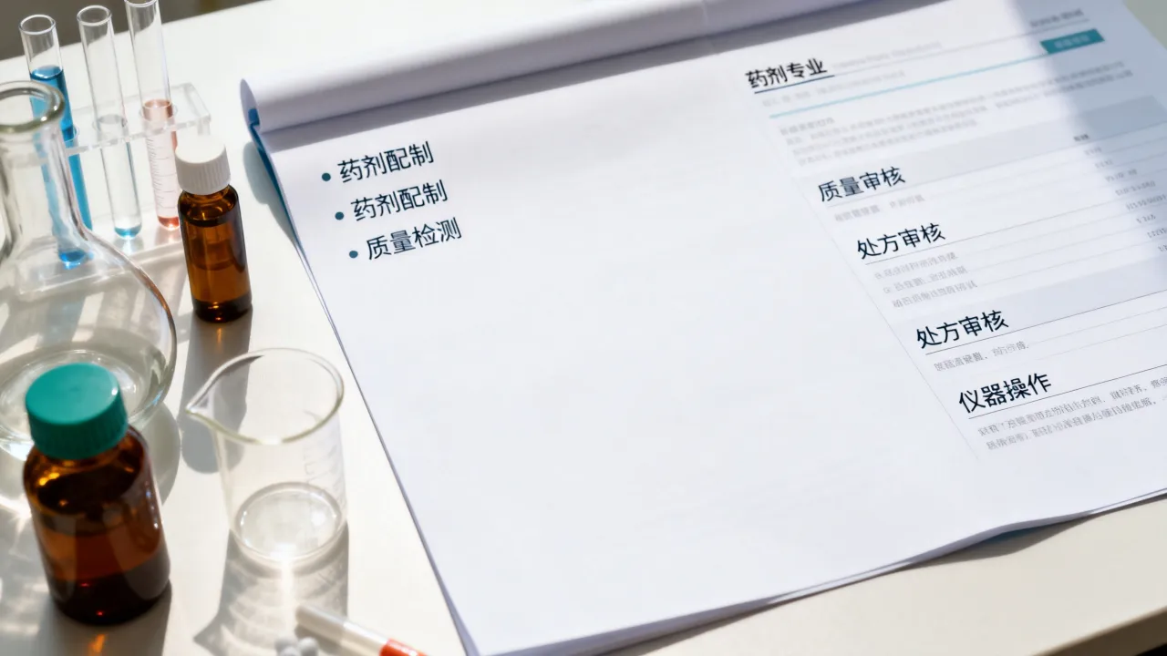 怎么写简历药剂?药剂专业简历突出哪些技能要点,怎么写易过筛?-图3 怎么写简历药剂?药剂专业简历突出哪些技能要点,怎么写易过筛?-图3