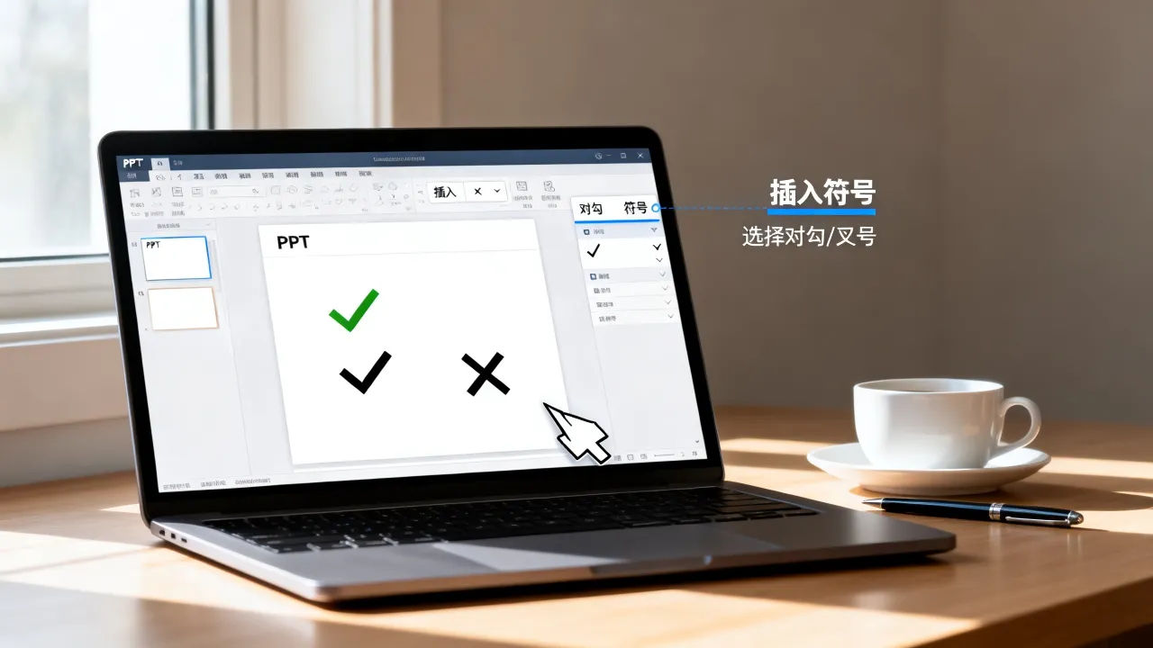 PPT怎么加对错?PPT如何添加对错符号打勾打叉?-图2 PPT怎么加对错?PPT如何添加对错符号打勾打叉?-图2