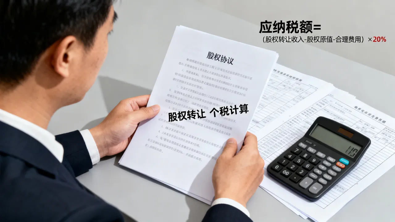 股权转让如何交个税,自然人股东转让股权个人所得税怎么算