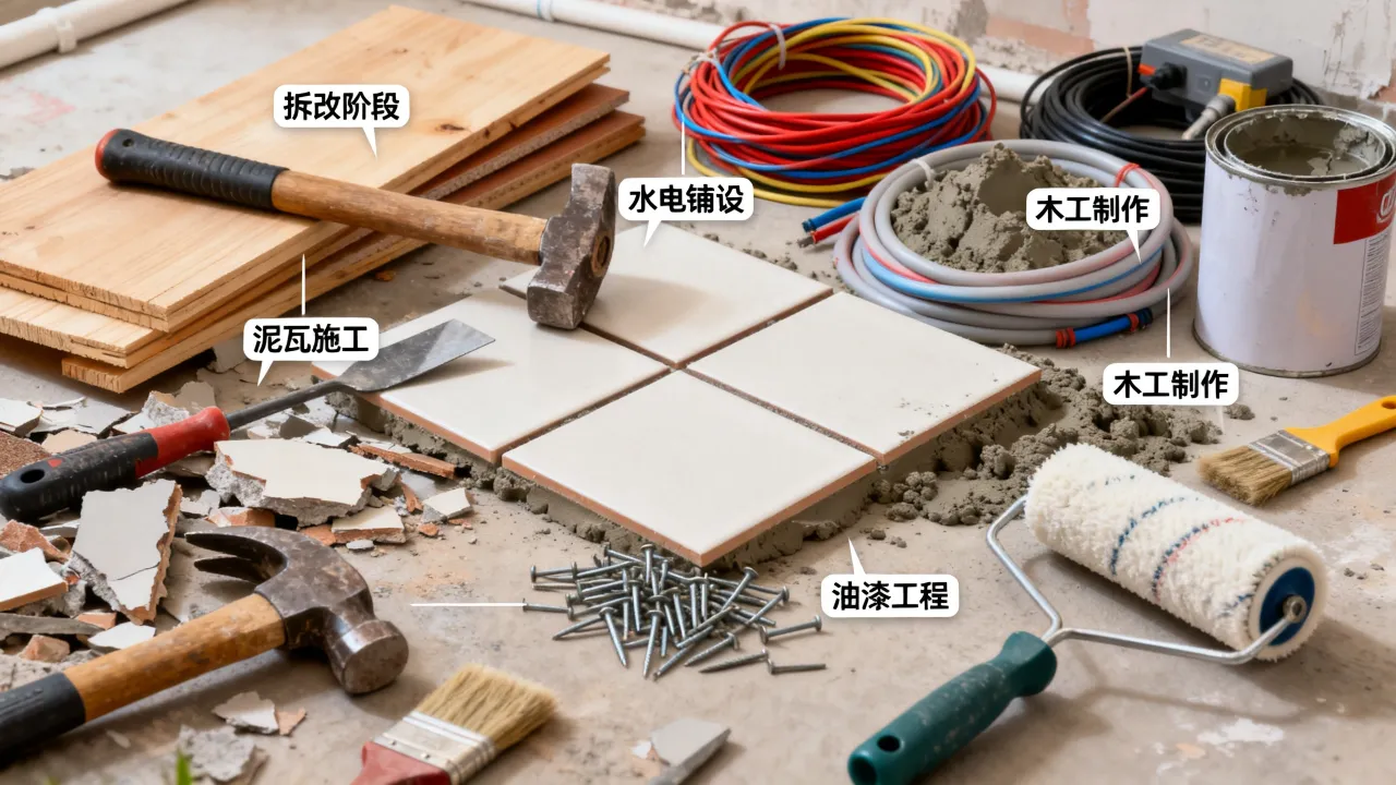 硬装怎么写?装修硬装施工流程及预算清单怎么写-图3 硬装怎么写?装修硬装施工流程及预算清单怎么写-图3