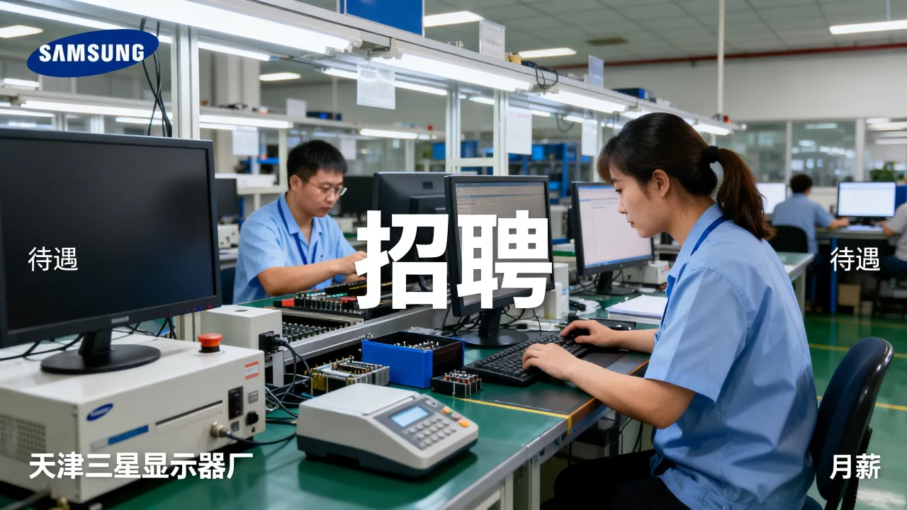 天津三星显示器厂招聘待遇怎么样,月薪工资多少钱?