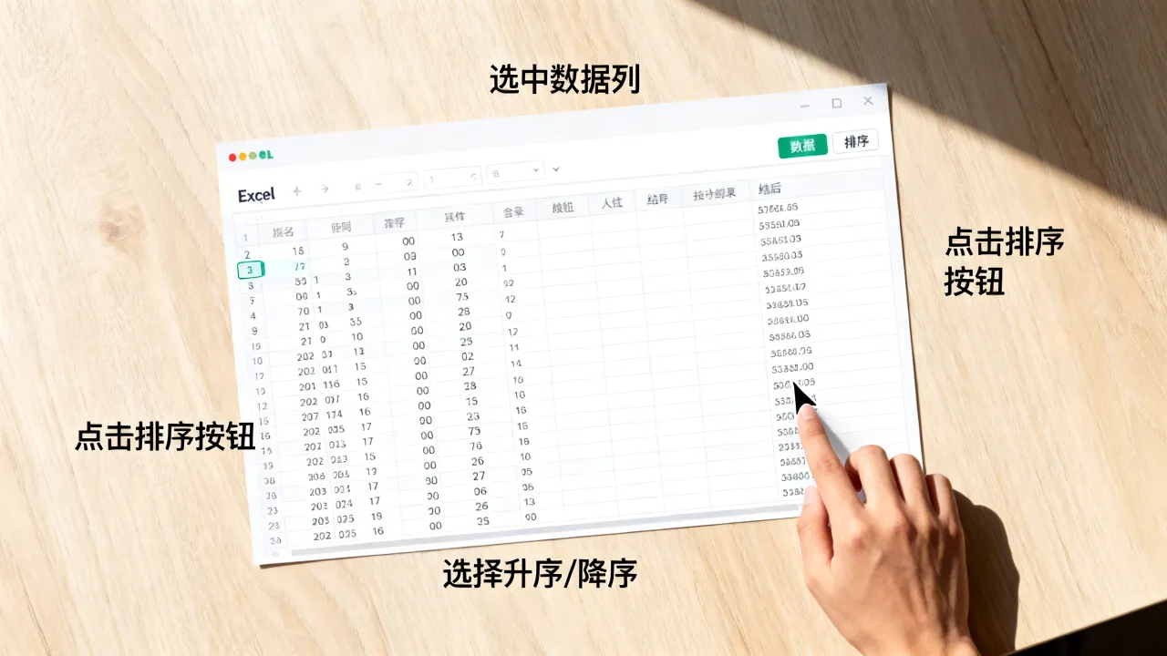 Excel怎么排序？Excel表格如何按数字大小排序？-图2