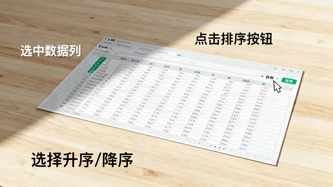 Excel怎么排序？Excel表格如何按数字大小排序？-图3