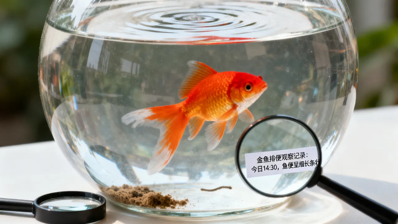 金鱼怎么排便作文,观察金鱼排泄写日记,如何生动描述?