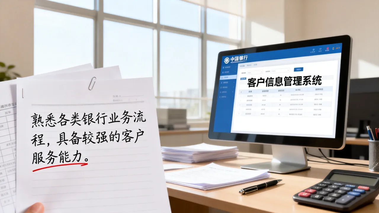 柜员经历怎么写?银行工作简历自我评价范文-图3 柜员经历怎么写?银行工作简历自我评价范文-图3