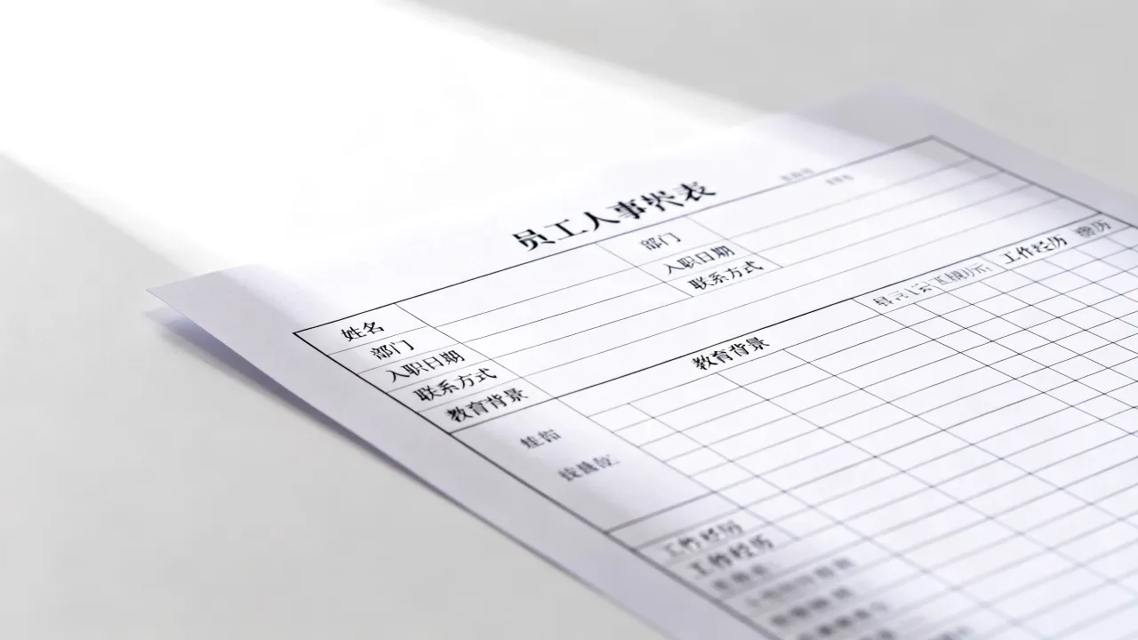 员工人事资料表怎么制作?员工人事资料表包含哪些内容?-图3 员工人事资料表怎么制作?员工人事资料表包含哪些内容?-图3