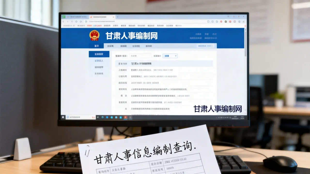 甘肃人事信息编制在哪里查询?,甘肃人事编制网官网入口