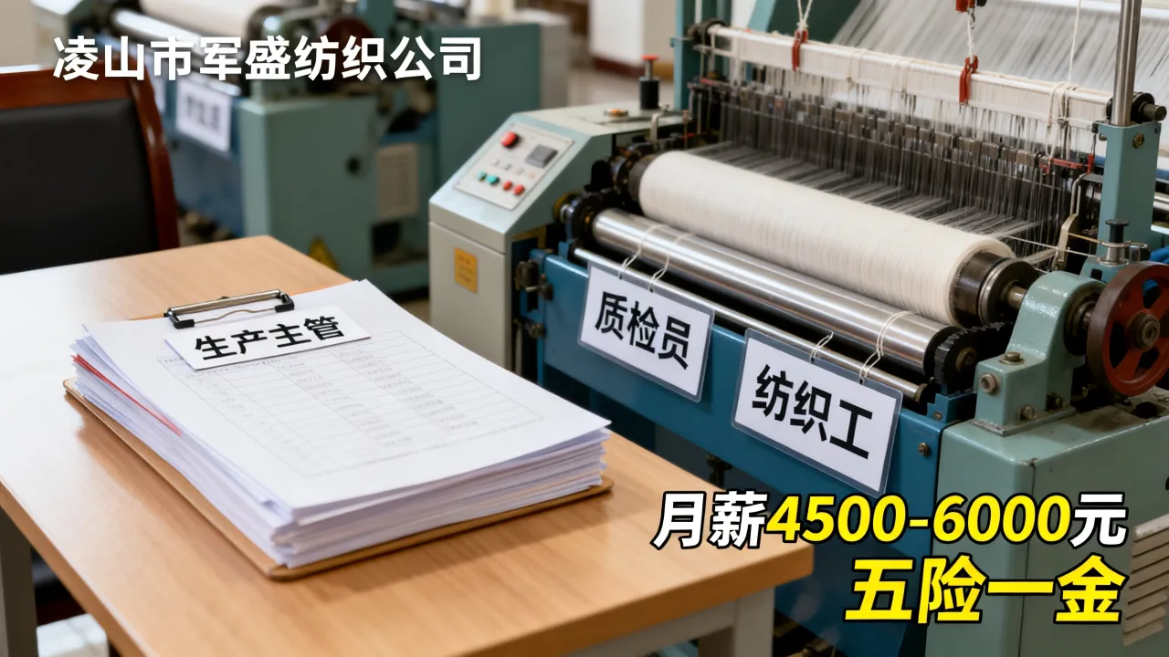 乐山市军盛纺织公司招聘岗位有哪些,薪资待遇如何?