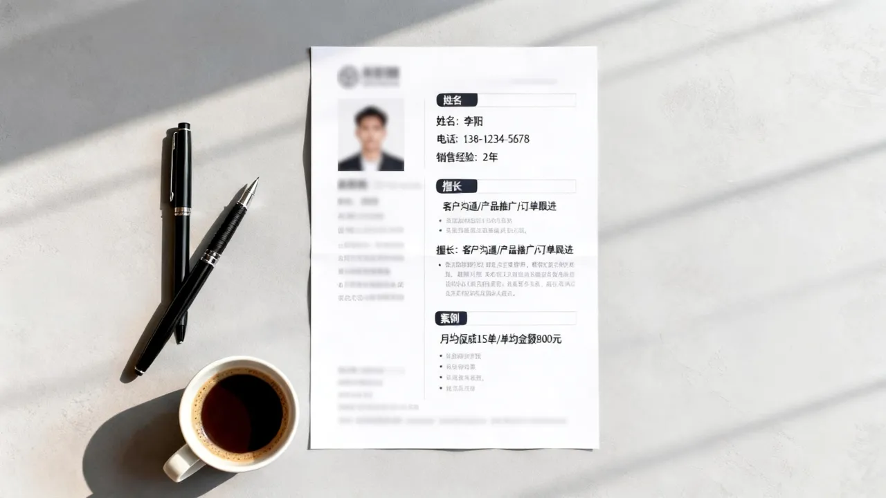 简历销售兼职怎么做,销售兼职简历模板怎么写