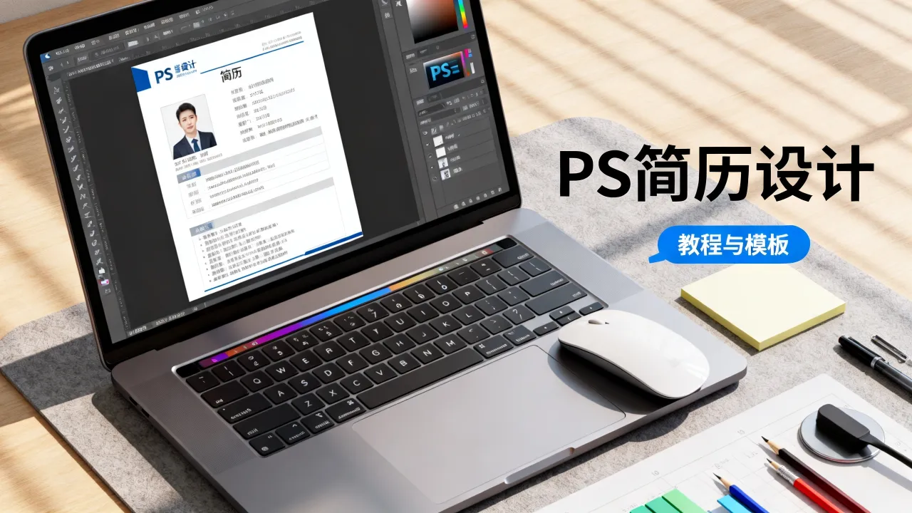 PS怎么设计简历，PS简历设计教程与模板怎么找