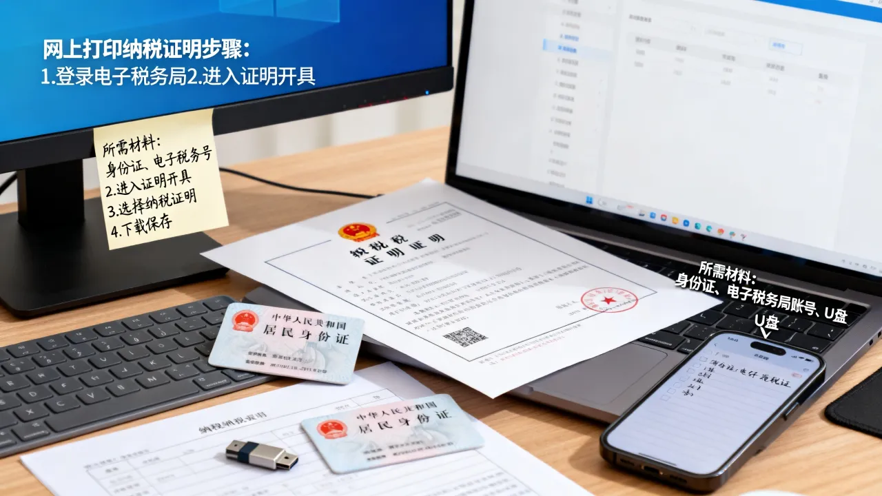 如何打印纳税证明吗，网上打印需要什么材料