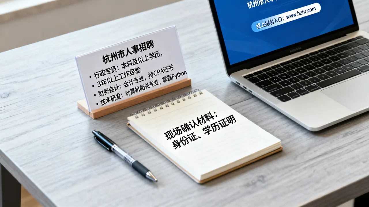 杭州市人事招聘有哪些岗位和要求，杭州市人事招聘怎么报名