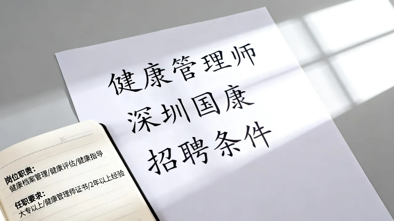 深圳国康健康管理师招聘怎么样,招聘条件有哪些-图2 深圳国康健康管理师招聘怎么样,招聘条件有哪些-图2