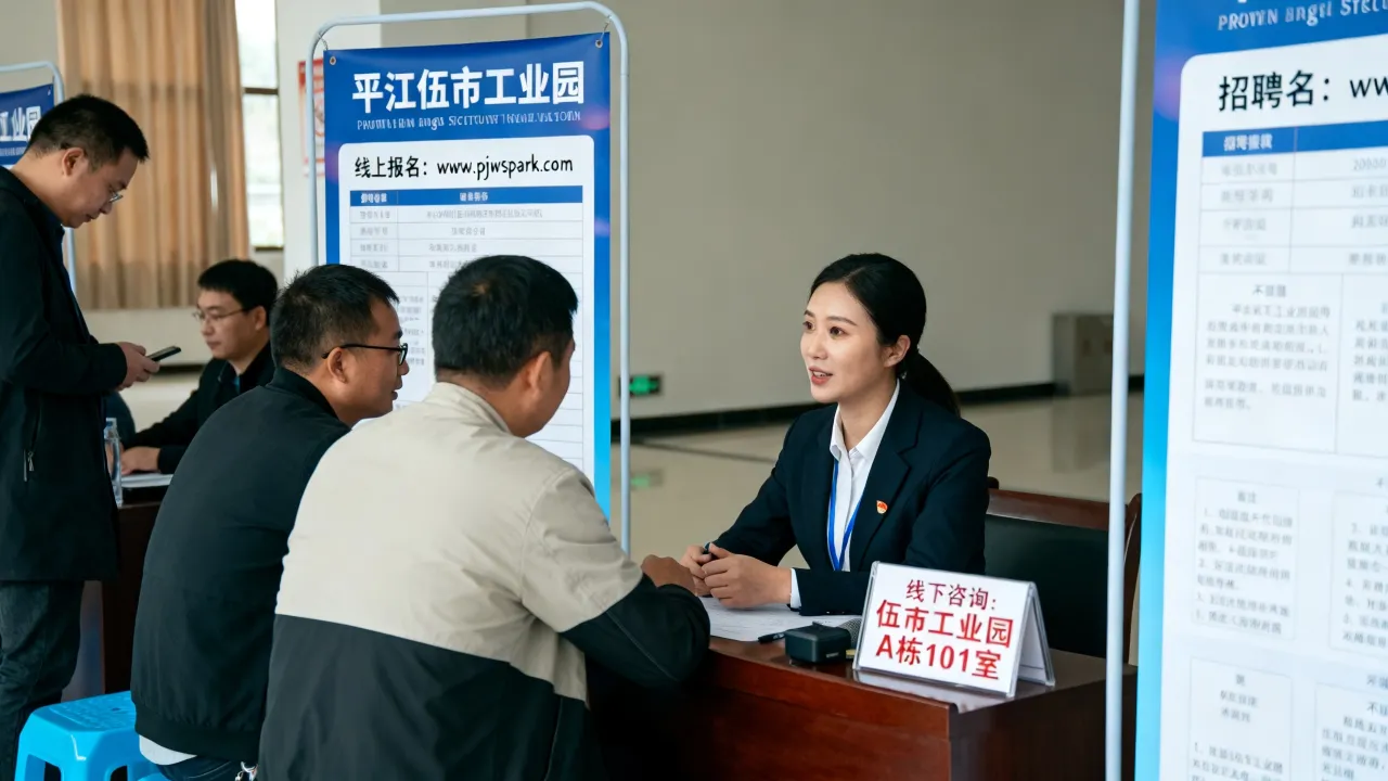 平江伍市工业园最新招聘怎么报名,伍市工业园招聘信息在哪里查询?