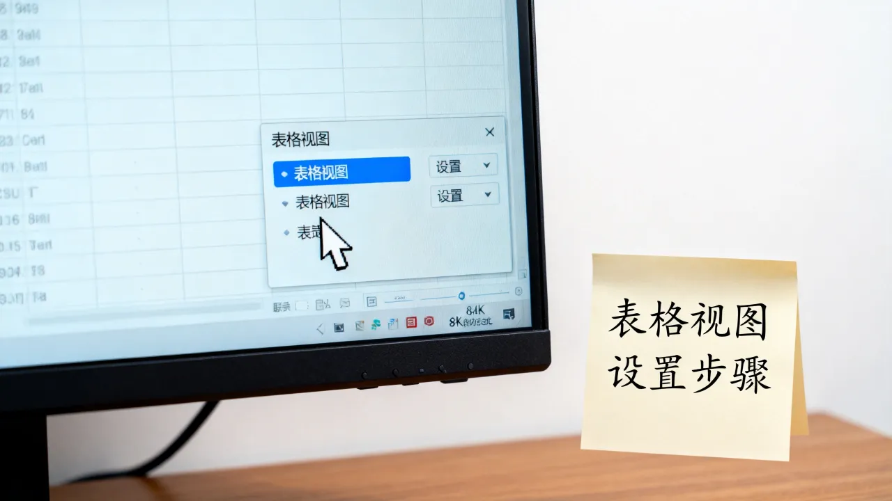 表格试图怎么设置?表格视图在哪里设置才正确?