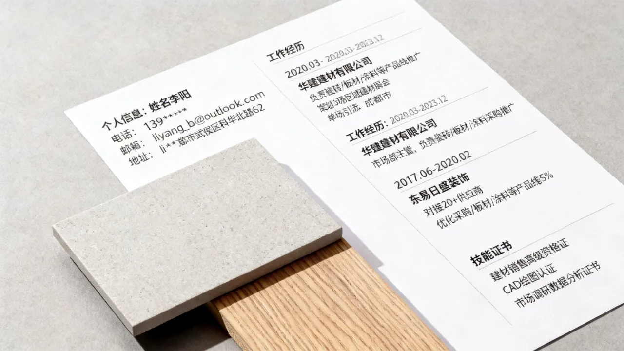 建材简历怎么写，建材行业简历怎么写才能脱颖而出？-图2