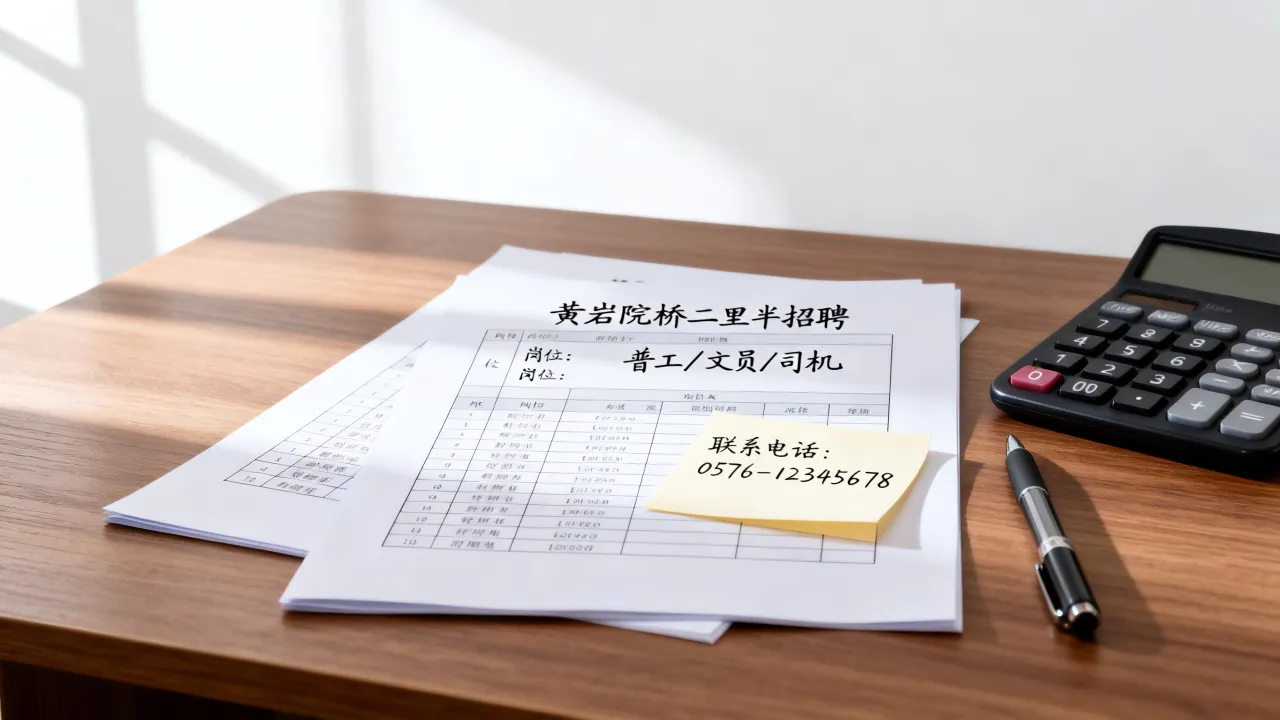 黄岩院桥二里半招聘有哪些岗位,院桥二里半招工信息哪里找-图2 黄岩院桥二里半招聘有哪些岗位,院桥二里半招工信息哪里找-图2