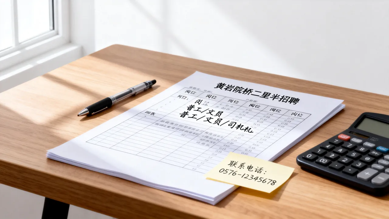 黄岩院桥二里半招聘有哪些岗位,院桥二里半招工信息哪里找-图3 黄岩院桥二里半招聘有哪些岗位,院桥二里半招工信息哪里找-图3