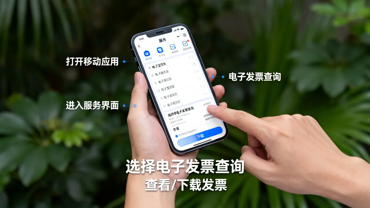 移动如何查询电子发票?手机端操作步骤详解-图3 移动如何查询电子发票?手机端操作步骤详解-图3