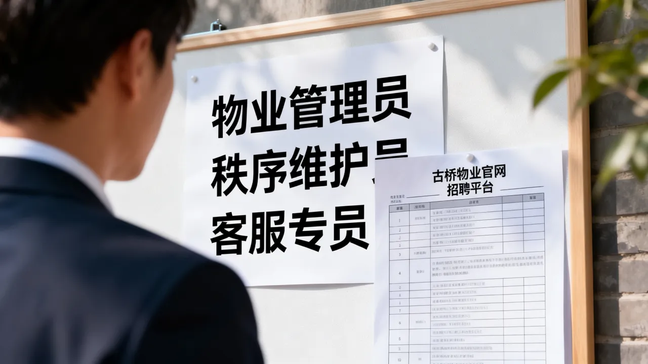 古桥物业招聘有哪些岗位，物业招聘信息在哪看