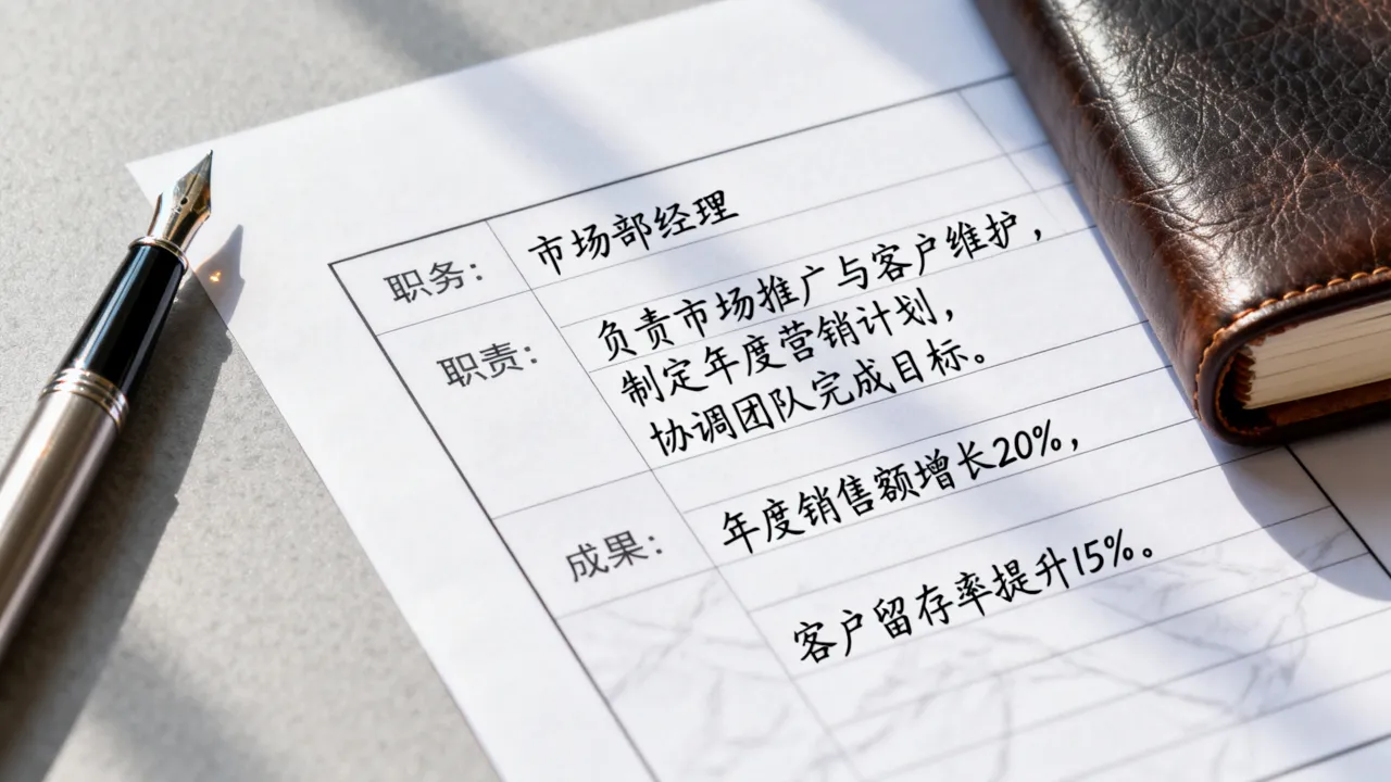职务简历怎么填写，职务简历中的职务描述怎么写？