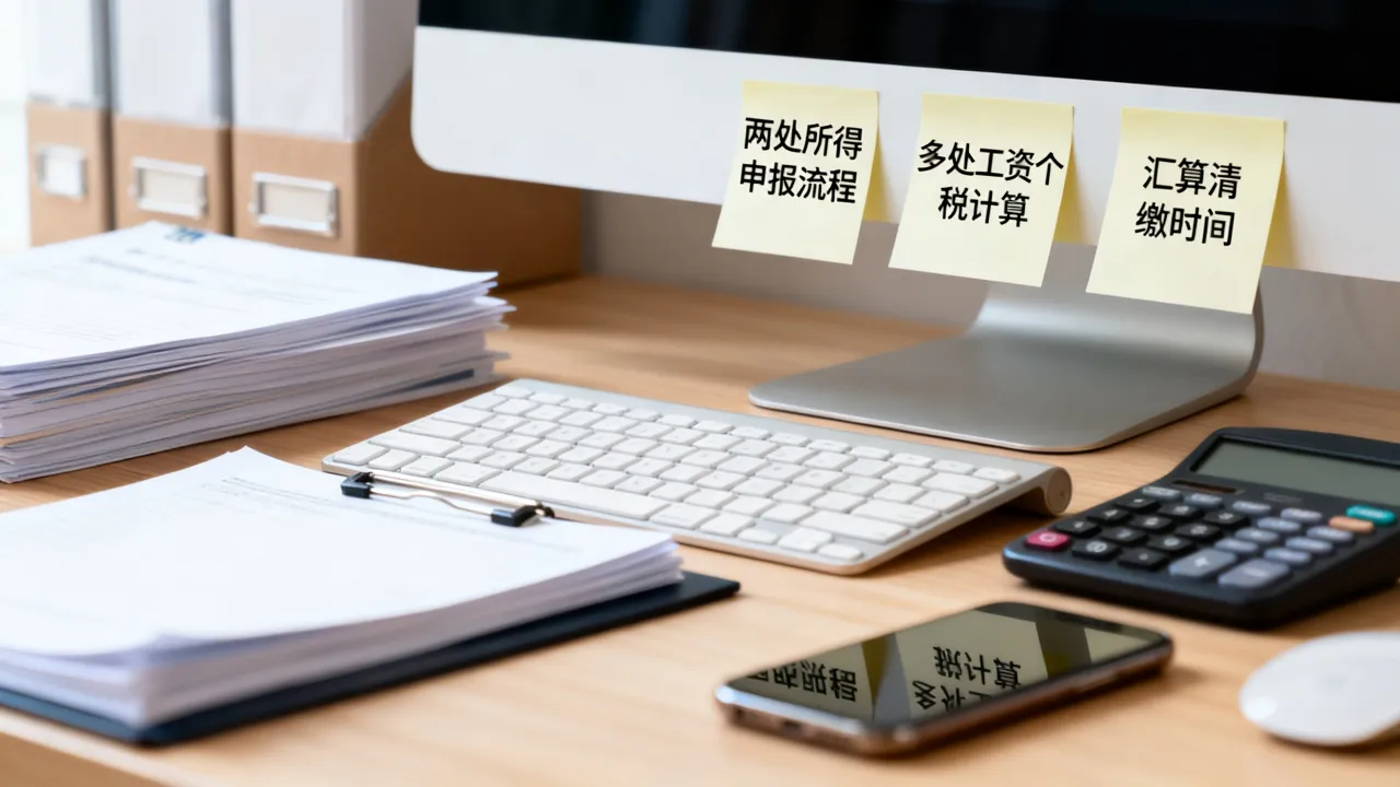 两处所得如何申报？多处工资个税汇算清缴注意事项-图3
