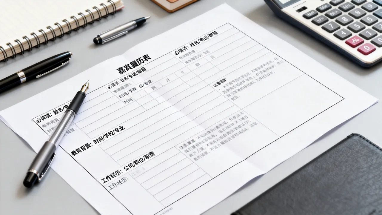 嘉宾履历怎么填,嘉宾履历填写注意事项有哪些