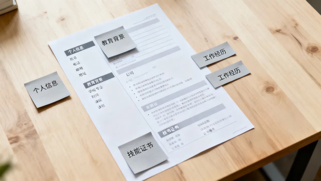 简历怎么分板块,简历模板的板块怎么分类更清晰?