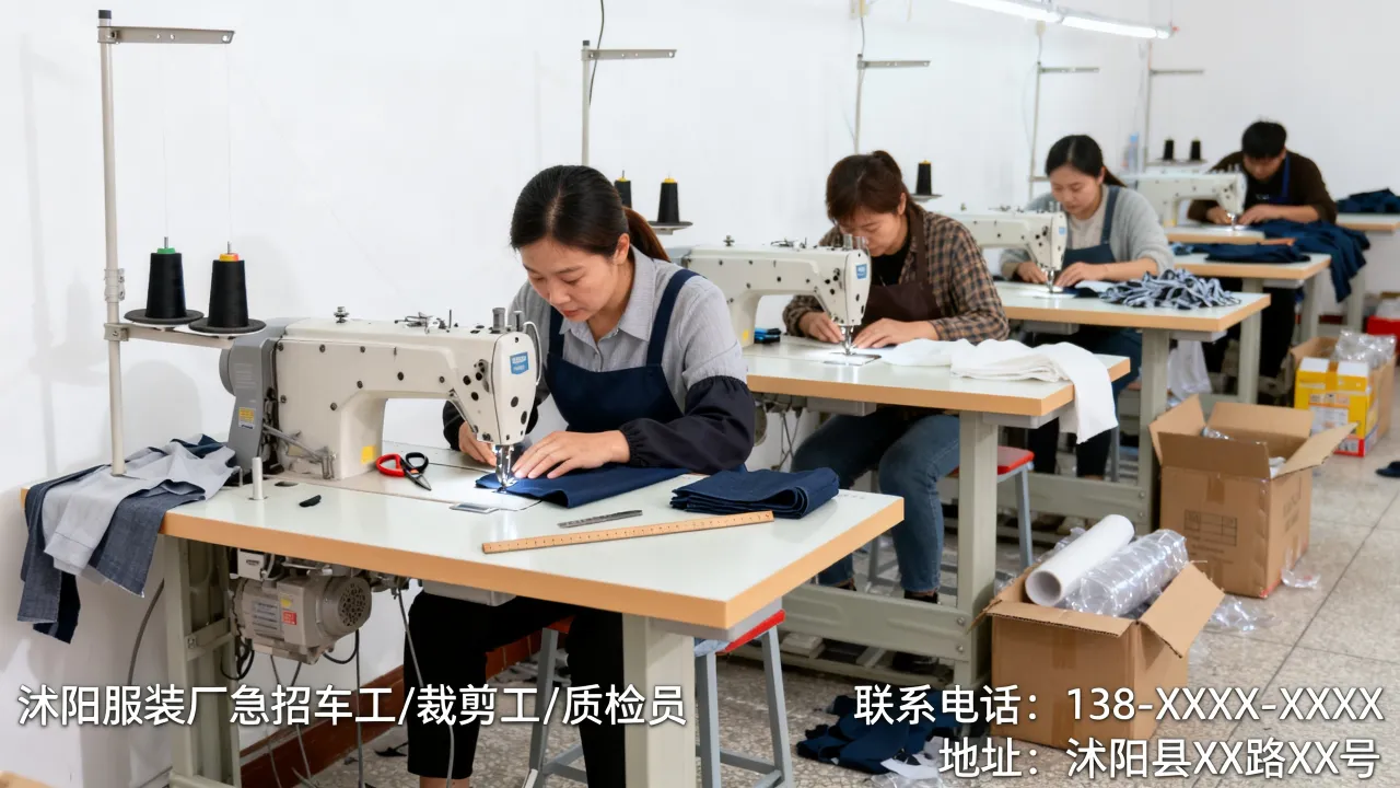 沭阳服装厂招聘信息最新有哪些,沭阳服装厂招工信息哪里找?