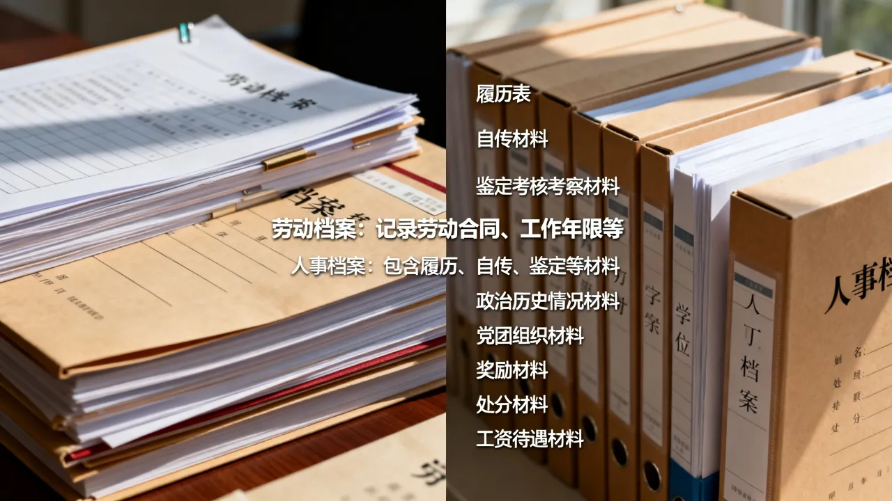 劳动档案和人事档案有什么区别,人事档案包括哪些材料?-图1 劳动档案和人事档案有什么区别,人事档案包括哪些材料?-图1