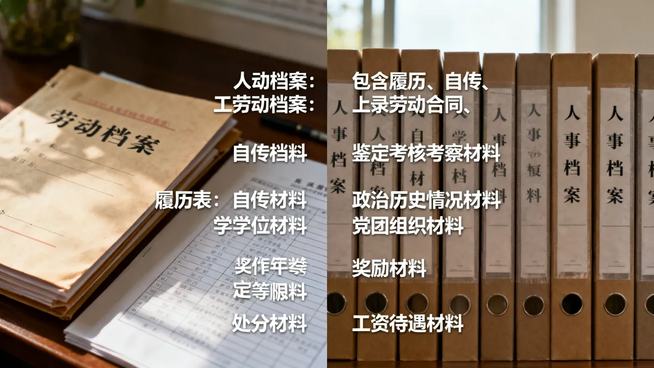 劳动档案和人事档案有什么区别,人事档案包括哪些材料?-图2 劳动档案和人事档案有什么区别,人事档案包括哪些材料?-图2